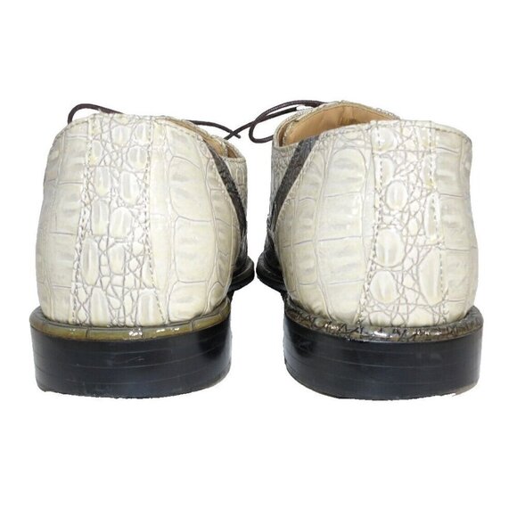 Expressions by RC gray & beige lace up dress shoes, oxfords men's size 10.5 - Picture 4 of 9